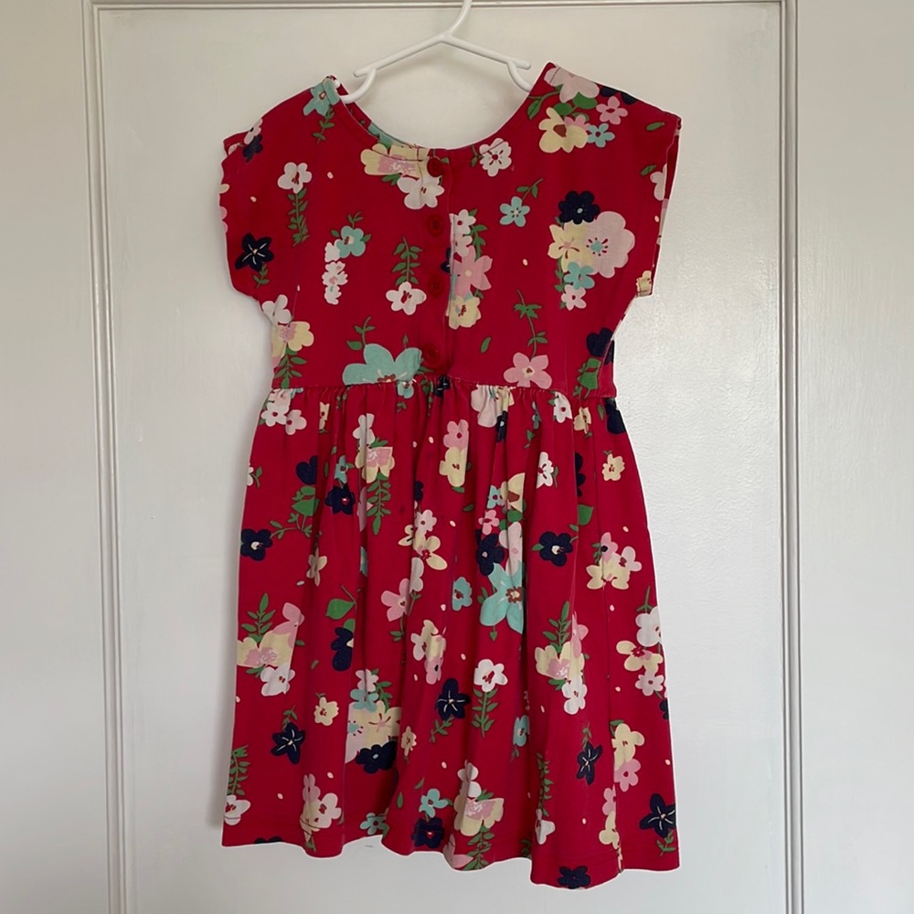 Red floral dress - Hanna Andersson